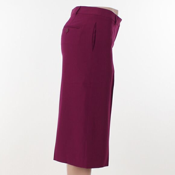 Tahari Asl Culotte Pants - Dark Pomegranate - Picture 5 of 5